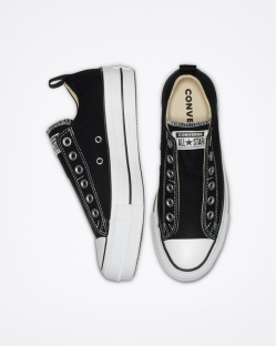 Converse Chuck Taylor All Star Női Slip On Fekete/Fehér | SZGJQMT-HU